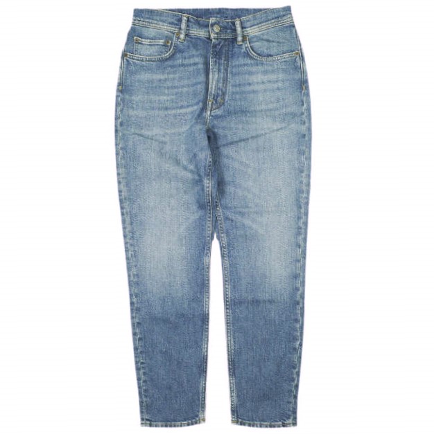 Acne Studios アクネストゥディオズ イタリア製 Melk Mid Blue スリムテーパードデニムパンツ A00210 28 Indigo 必要経費44,000円 ジップフライ デニム ボトムス【新古品】【中古】【Acne Studios】