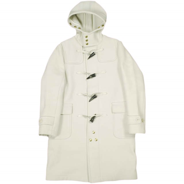 SCYE BASICS サイベーシックス 日本製 ウールメルトン ダッフルコート 5218-73543 36 IVORY アウター【中古】【SCYE BASICS】