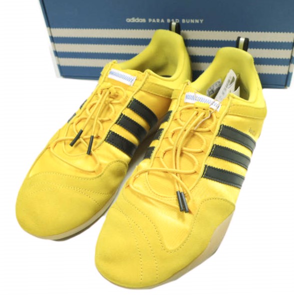 BAD BUNNY x adidas バッドバニー アディダス 25SS 別注 Ballerina 女性バレエダンサー JQ9230 US10.5(28.5糎) BOLD GOLD/CORE BLACK/GUM スニーカー シューズ【中古】【BAD BUNNY × adidas】
