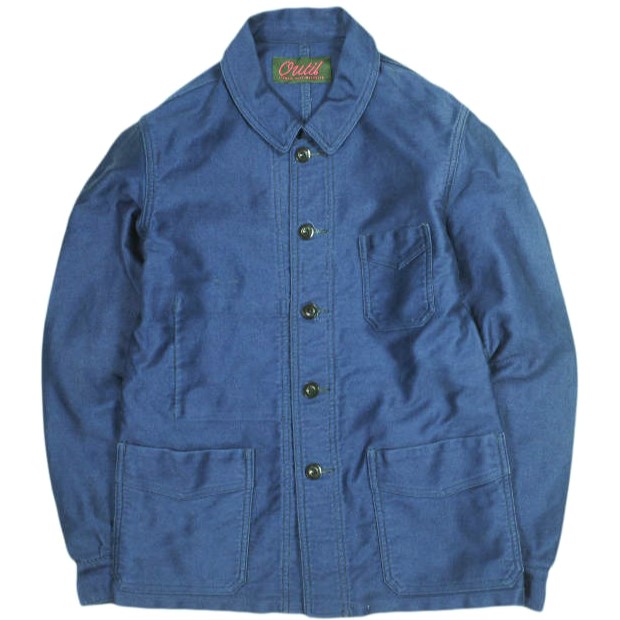 OUTIL ウティ 日本製 インディゴ染め コットンモールスキンカバーオール 1 Indigo ジャケット アウター【中古】【OUTIL】｜USED SELECT SHOP Loop店
