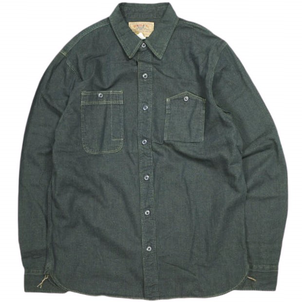 楽天市場】RRL ダブルアールエル BLACK DENIM WORK SHIRT ブラック