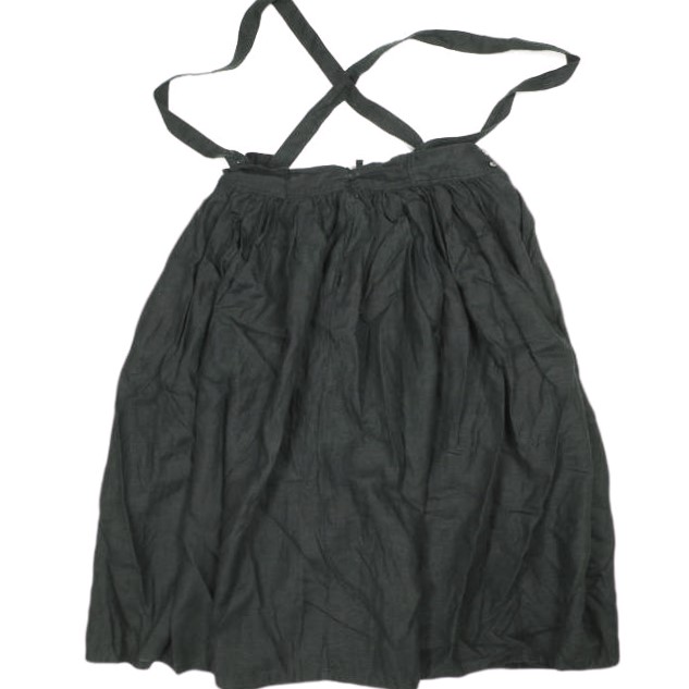 nest Robe ネストローブ 日本製 リネン3wayサスペンダースカート 01183-1109 Free ブラック サロペット【中古】【nest Robe】