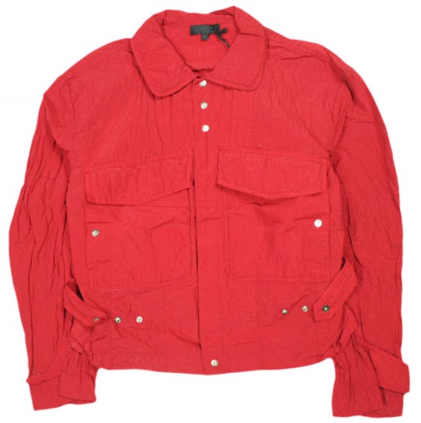 Omar Afridi オマールアフリディ 23SS イギリス製 RIPSTOP FLIGHT BLOUSON ガーメントダイ リップストップナイロン フライトブルゾン OA-SS23-BZ-105-03 46 RED ジャケット アウター【新古品】【中古】【Omar Afridi】｜USED SELECT SHOP Loop店