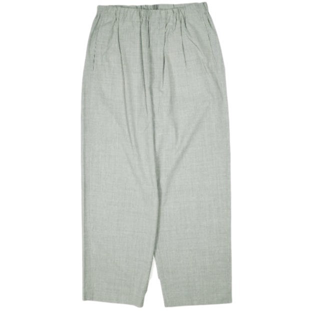 un/unbient アン 24SS 日本製 EASY TROUSERS トロピカル絨毛 2タック イージートラウザーズ UNPT59 3 MIXED GRAY アンビエント ズボン下 ボトムス【新古品】【中古】【un/unbient】 ズボン・パンツ-メンズファッション