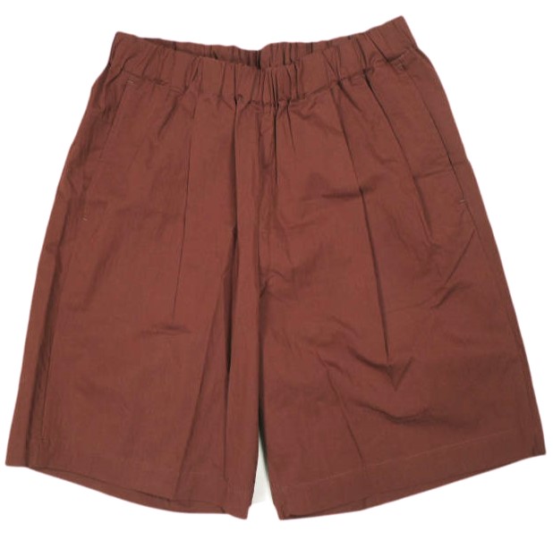 un/unbient アン 24SS 日本製 EASY TROUSERS SHORTS 2タック イージートラウザーズショーツ UNPT68 3 dullred アンビエント ショートパンツ ボトムス【新古品】【中古】【un/unbient】