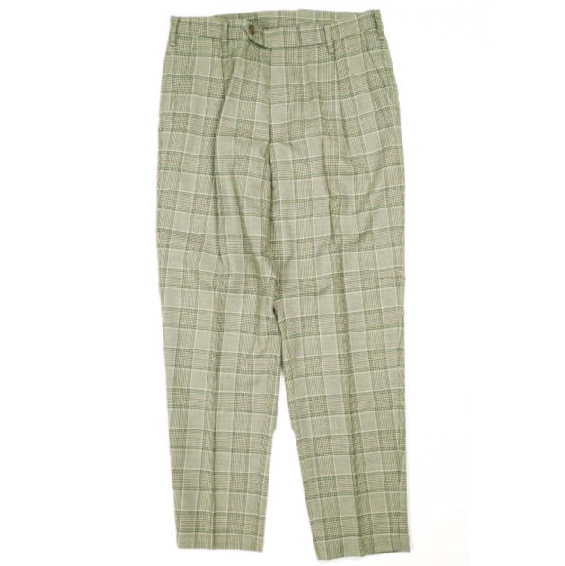 un/unbient アン 日本製 ONE TUCK TROUSERS カルゼチェック1タックトラウザーズ UNPT60 2 PLAID パンツ アンビエント ボトムス【新古品】【中古】【un/unbient】｜USED SELECT SHOP Loop店
