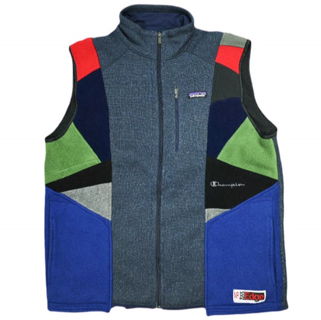 CHANGES チェンジーズ 日本製 REMAKE SWITCHING FLEECE VEST リメイクスイッチングフリースベスト Free ASORT ジレ PATAGONIA CHAMPION トップス【中古】【CHANGES】