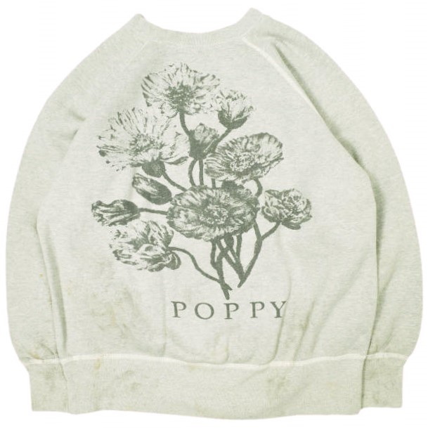 SAINT MICHAEL 仙マイケル 24AW 日本製 CREW SWEAT FLOWER フラワープリントスウェット SM-YS1-0000-032 L GRAY 調教師 SAINT Mxxxxxx トップス【新古品】【中古】【SAINT MICHAEL】