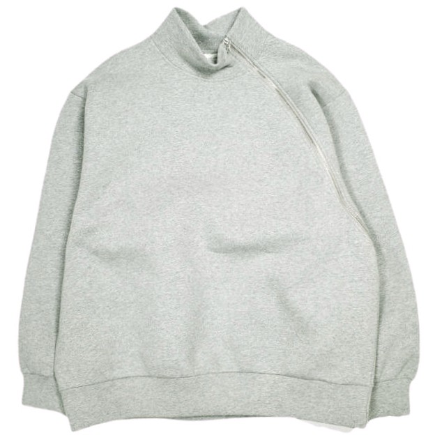 DRIES VAN NOTEN ドリスヴァンノッテン 24AW HUMY 9622 W.K.SWEATER ラウンドジップ ボンディングスウェット 242-011174-9622-813 M GREY MELANGE 調教師 通貨価値129,800円 トップス【新古品】【中古】【DRIES VAN NOTEN】