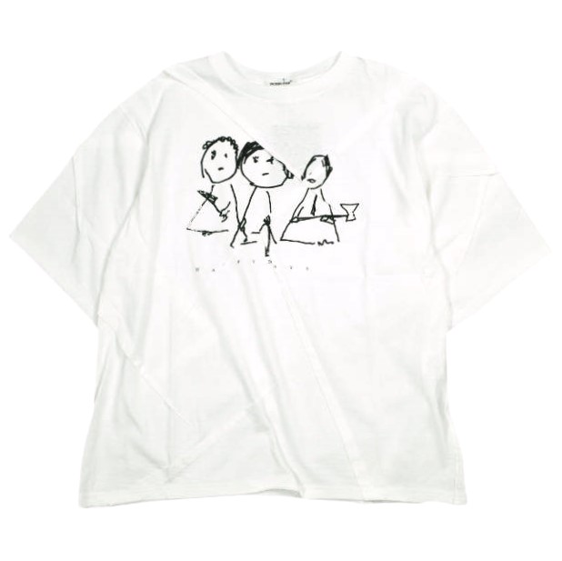 UNDERCOVER アンダー押しかぶせる 24SS 日本製 ランダムダーツプリントティーシャツ UP1D4810-1 2 WHITE 半袖 TEE トップス【新古品】【中古】【UNDERCOVER】 Tシャツ・カットソー-トップス-メンズファッション