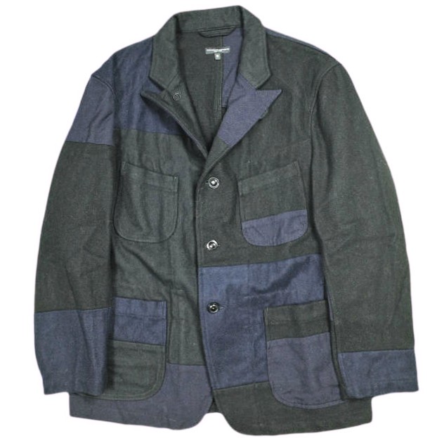 Engineered Garments エンジニアードガーメンツ 亜米利加製 Bedford Jacket 20薬局衡オンス Melton 寝台ジェラルド・r・フォード上衣 20薬局衡オンスメルトン S Black/Navy テーラード アウター【中古】【Engineered Garments】