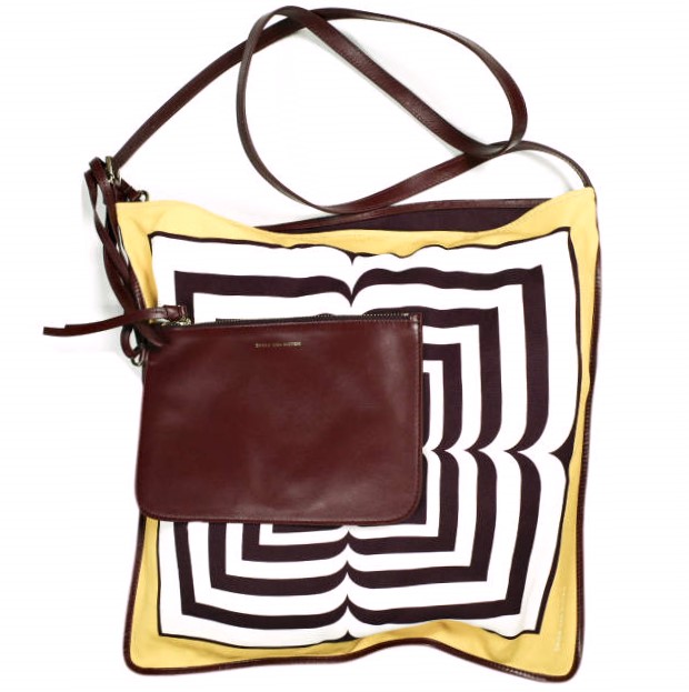 DRIES VAN NOTEN ドリスヴァンノッテン 24SS BW241-SCARF217-736 W.L.BAG なめし革車寄せ付き添い人 えり巻きショルダーバッグ 241-011520-736-203 MUSTARD 通貨価値112,200円 鞄【新古品】【中古】【DRIES VAN NOTEN】