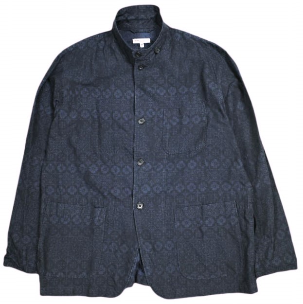 Engineered Garments エンジニアードガーメンツ アメリカ製 Loiter Jacket - Floral Jacquard ロイタージャケット フローラルジャガード M Navy アウター【中古】【Engineered Garments】
