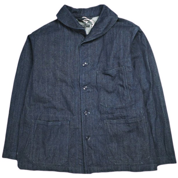 Engineered Garments エンジニアードガーメンツ 亜米利加製 Shawl Collar Utility Jacket - 12薬局衡オンス Denim ジーンズ ショールカラーユーティリティージャケット S Indigo Gジャン アウター【新古品】【中古】【Engineered Garments】