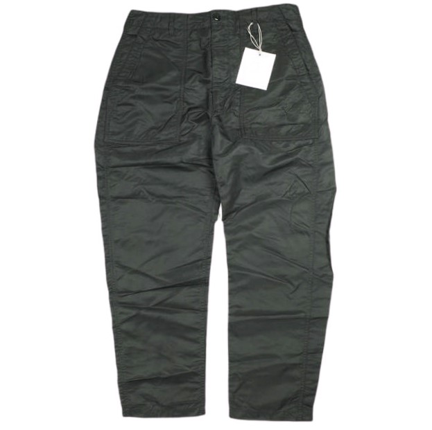 Engineered Garments エンジニアードガーメンツ アメリカ製 Fatigue Pant - Flight Satin Nylon ファティーグパンツ フライトサテンナイロン S Black ユーティリティー ベイカー ボトムス【新古品】【中古】【Engineered Garments】