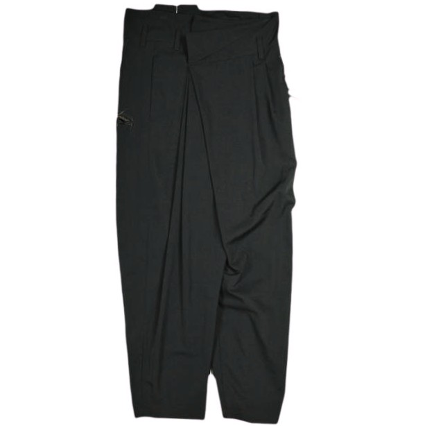 BED J.W. FORD ベッドフォード 日本製 Wrapped Trousers. ラップトラウザーパンツ 18SS-B-PT07 1 BLACK カットオフ ボトムス【中古】【BED J.W. FORD】