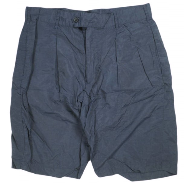 Engineered Garments エンジニアードガーメンツ アメリカ製 Sunset Short - Acrylic Coated Nylon Taffeta サンセットショーツ アクリルコーテッド ナイロンタフタ S Dk.Navy 1タック ショートパンツ ボトムス【中古】【Engineered Garments】