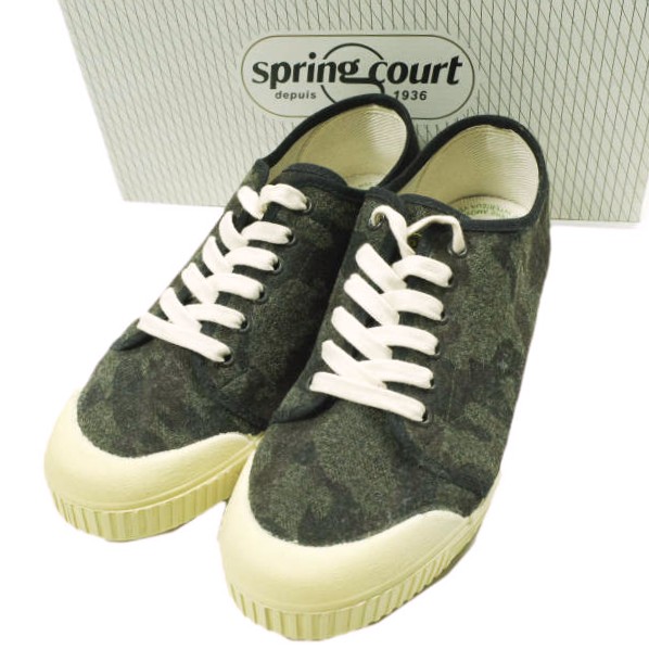 SPRING COURT スプリングコート G2 CLASSIC PARKA ARMY 390810-60 42(26.5-27cm) カモフラージュ ローカット スニーカー シューズ【中古】【SPRING COURT】