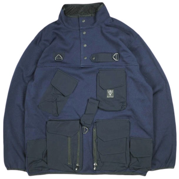 South2 West8 サウスツーウェストエイト S2W8 23SS 日本製 Tenkara Trout Pullover Jacket - Poly Smooth テンカラトラウトプルオーバージャケット 警察当局ヘアムース MR823 S NAVY アウター【中古】【South2 West8】