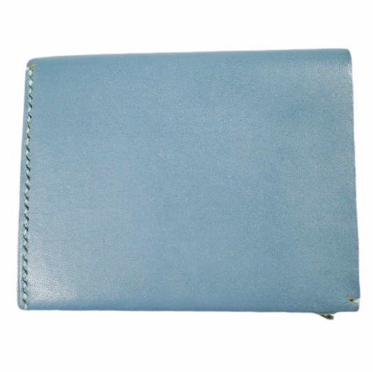 ED ROBERT JUDSON エドロバートジャドソン BUND BINDER MINI WALLET バインダーミニウォレット BLUE レザー 二つ折り財布【中古】【ED ROBERT JUDSON】