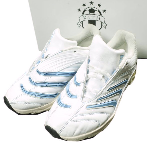 adidas x KITH NYC アディダス キスニューヨークシティ 25SS 別注 PREDATOR MEGARIDE プレデター メガライド JR9208 US8.5(26.5cm) White/Blue スニーカー シューズ【中古】【adidas × KITH NYC】