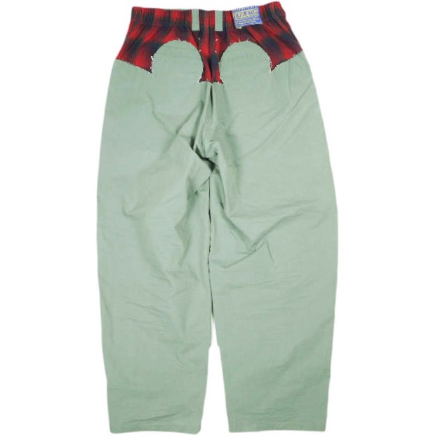 MAISON MARGIELA x PENDLETON メゾンマルジェラ ペンドルトン 23AW 別注 イタリア製 Yoke Trousers リメイク ヨークトラウザーズ S29KA0383 S78035 38 Olive イージー パンツ ボトムス【中古】【MAISON MARGIELA × PENDLETON】
