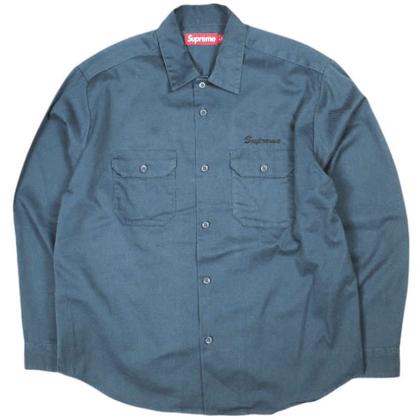 SUPREME シュプリーム 24AW SNOW WHITE WORK SHIRT スノーホワイトワークシャツ S Light Navy 長袖 トップス【中古】【SUPREME】