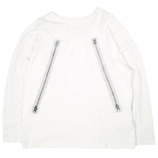MM6 エムエムシックス 24AW KIDS ハの字刷り上げる ロング捩りプルオーバー M60666 MM04B 12Y WHITE Maison Margiela メゾンマルジェラ トップス【中古】【MM6】