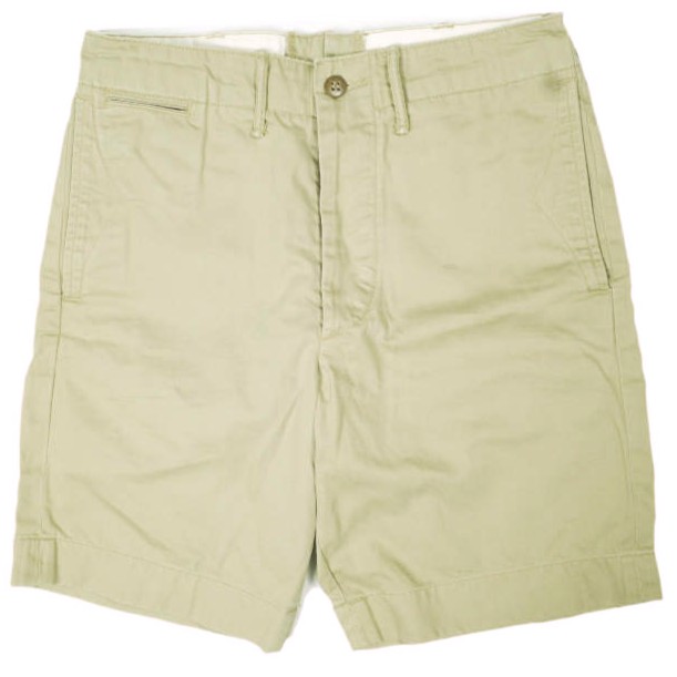 RRL ダブルアールエル OFFICERS CHINO SHORTS オフィサーズチノショーツ 782504849002 28 ベージュ Double RL トラウザー ショートパンツ ボタンフライ ボトムス【中古】【RRL】