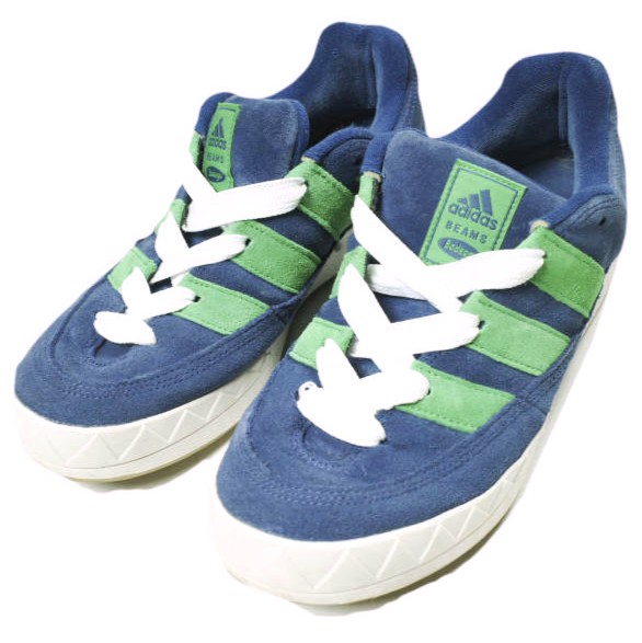 Bodega x adidas x BEAMS ボデガ アディダス ビームス 別注 ADIMATIC アディマティック IE9212 US11(29cm) NAVY/GREEN スニーカー シューズ【中古】【Bodega × adidas x BEAMS】