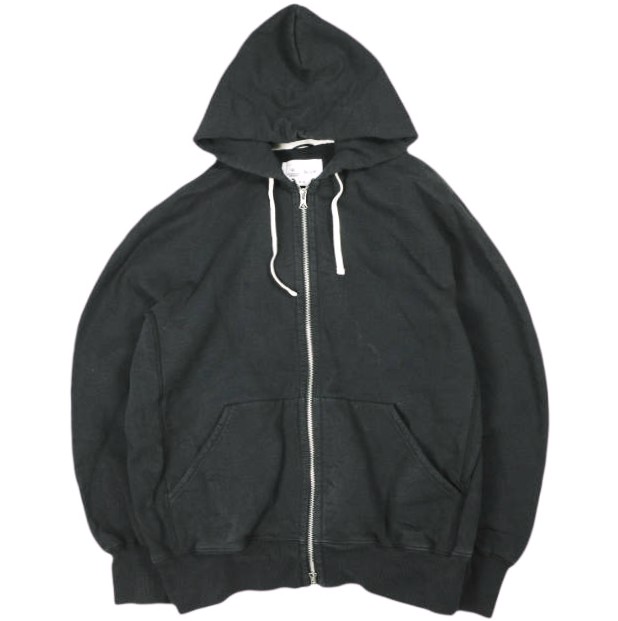 Scye x REIGNING CHAMP サイ レイニングチャンプ 23AW 別注 カナダ製 HEAVYWEIGHT FLEECE TERRY ヘビーウェイトジップアップパーカー 23070071045040 / RC-3944 M(38) BLACK 裏起毛 トップス【中古】【Scye &times; REIGNING CHAMP】｜USED SELECT SHOP Loop店