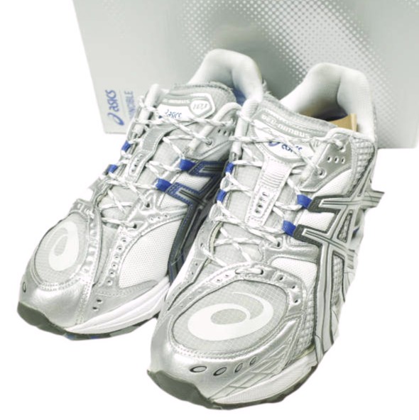 asics x INVINCIBLE アシックス インビンシブル 25AW 別注 GEL-NIMBUS 10.1 ゲルニンバス10.1 1203A814-021 US11.5(29珊) Pure Silver/Asics Blue http 404 スニーカー シューズ【中古】【asics × INVINCIBLE】