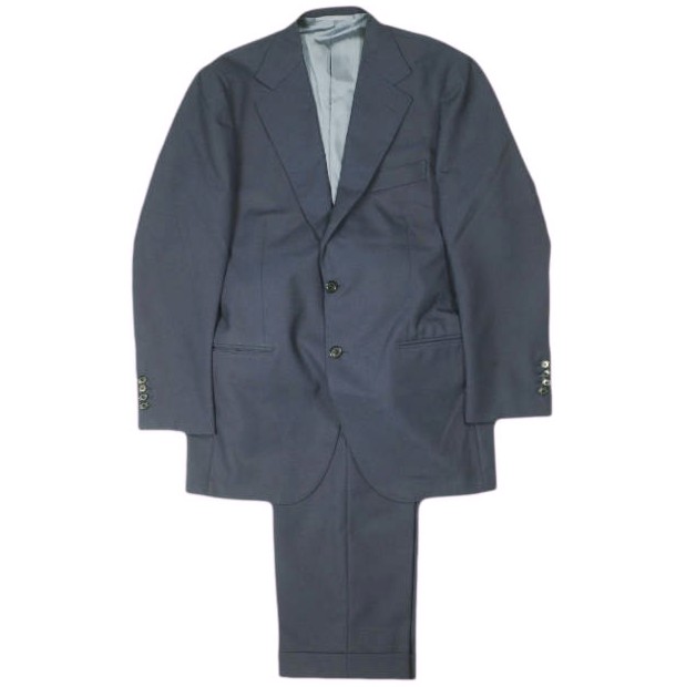 CUSTOM TAILOR BEAMS カスタム仕立て屋 ビームス 日本製 MARLING\u0026EVANS 3ply瓶背広 50(購入注文大きさ) NAVY 背広 セットアップ 3B上衣 \u0026 2筋目スラックス【中古】【CUSTOM TAILOR BEAMS】