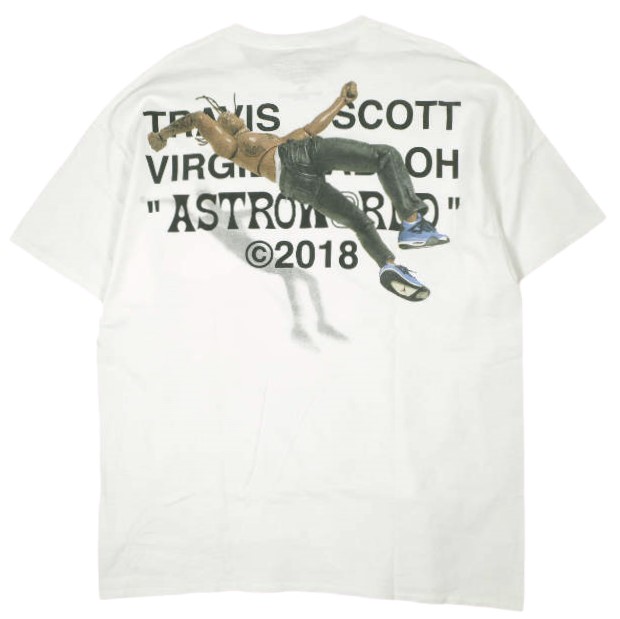 Travis Scott トラヴィス・スコット Virgil Abloh Astroworld Pocket Tee ヴァージル・アブロー アストロワールド ティーシャツ XL WHITE 半袖 トップス【中古】【Travis Scott】