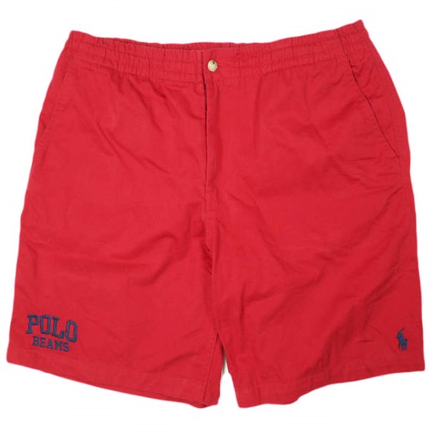 POLO RALPH LAUREN x BEAMS ポロ・ラルフローレン ビームス 26SS 別注 PREPSTER SHORT 50周年祝する イージーショーツ L RED チノ 遊撃手ズボン下 ボトムス【中古】【POLO RALPH LAUREN × BEAMS】