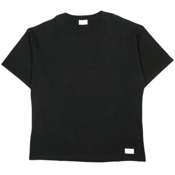 SAINT LAURENT サンローラン 25SS イタリア製 プレーンクルーネックティーシャツ TM32 798933 Y37RY 1000 L BLACK 半袖 ロゴタイプ継ぎ切れ 通貨価値85,800円 トップス【中古】【SAINT LAURENT】
