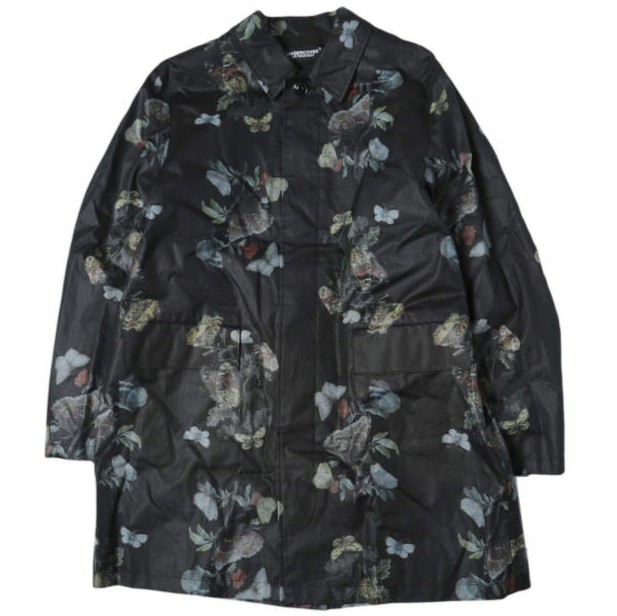 UNDERCOVER アンダーカバー 25AW 日本製 バタフライプリント オイルドステンカラーコート UC2E4309 3 BLACK 定価132,000円 アウター【新古品】【中古】【UNDERCOVER】｜USED SELECT SHOP Loop店