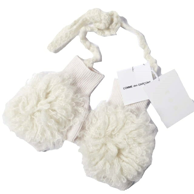 tao COMME des GARCONS x BATONER タオ コムデギャルソン バトナー 25AW 別注 日本製 ウールニットグローブ 手袋 TP-N004-051 OFF WHITE Tricot トリコ モヘヤ【新古品】【中古】【tao COMME des GARCONS × BATONER】|USED SELECT SHOP Loop店