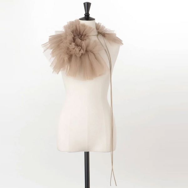 MARGE マージ 24AW 日本製 tulle decorative collar チュール 付け襟 1008-0108-376 BEIGE 定価38,500円【新古品】【中古】【MARGE】|USED SELECT SHOP Loop店
