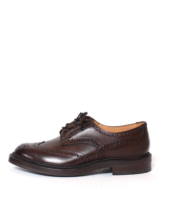 Tricker's　トリッカーズ　M5633　バートン　カントリーシューズ　エスプレッソ（ダークブラウン） スムースレザー　ウィングチップシューズ　グッドイヤーウェルト製法　英国製　牛革　ファッション　お洒落