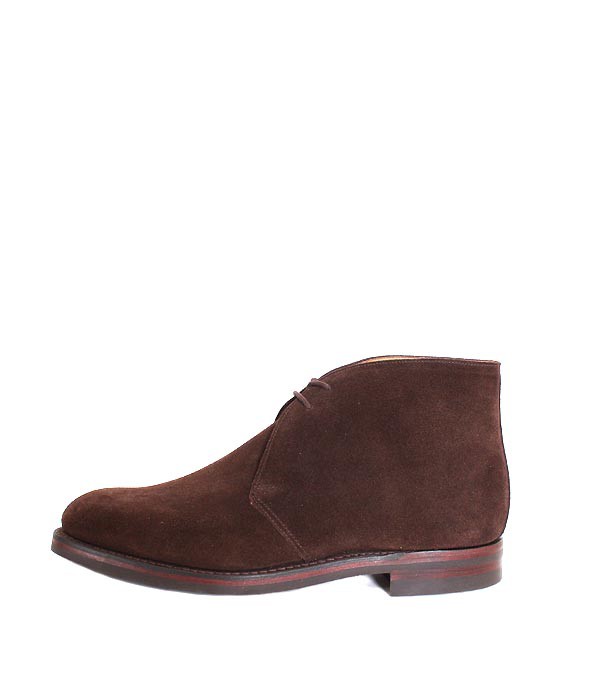 CROCKETT\u0026JONESクロケット＆ジョーンズ CHERTSEY/チャートシー ダークブラウン チャッカブーツ スエードレザー ビジネスシューズ グッドイヤーウェルト製法 紳士靴 革靴