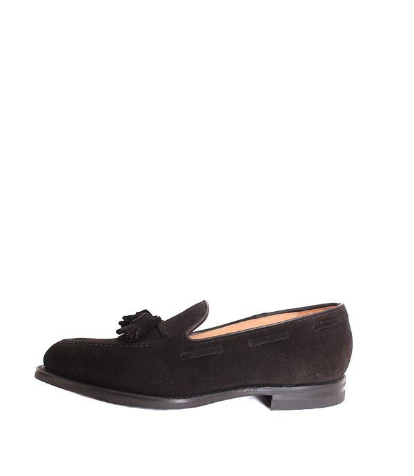 CROCKETT&JONESクロケット＆ジョーンズ　CAVENDISH3/キャベンディッシュ3　 ブラック　タッセルローファー　ローファー　スリッポン　シティソール　スエードレザー　グッドイヤーウェルト製法　紳士靴　革靴
