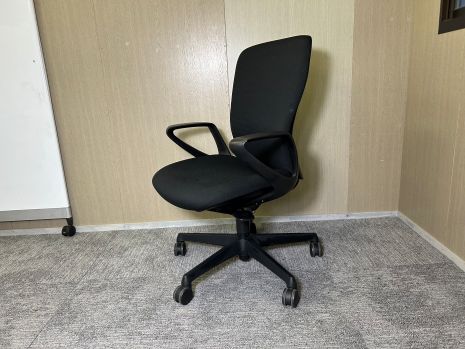【中古】オカムラ okamura スラート 黒いこと C345ZR-FSF1 2016年製 執務女性議長 在宅細工物 リモート細工物【リユース】