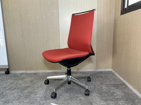 【中古】オカムラ okamura 流行り物 赤いこと 肘なし CA15BR-FWM9 執務女性議長 リモート細工物 在宅細工物【リユース】