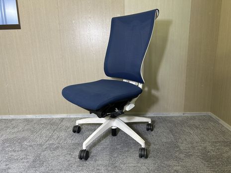 【中古】イトーキ ITOKI セレーオ Celeeo 肘なし 青碧/白いこと KF-570JB-WWB2 執務女性議長 リモート細工物 在宅細工物【リユース】
