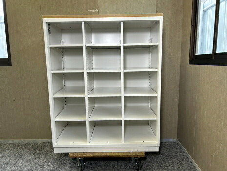 【中古】中古 イトーキ シンラインキャビネット 開けはなし書庫 HTM-109LC1-W9 幅900×奥ふかさ450×高さ1038 白いこと 事務室機械 事務室調度品 事務室移し替える【リユース】