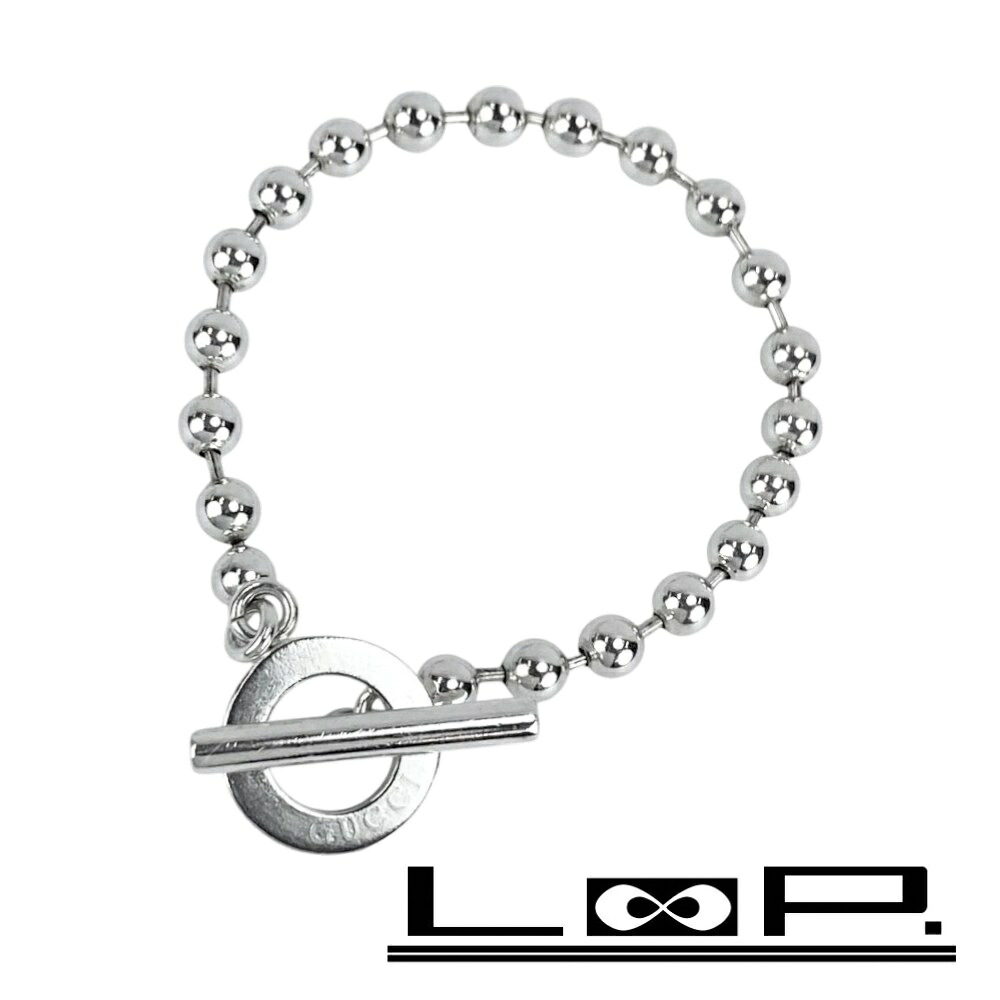 グッチ ■美品■ ボールチェーン ブレスレット アクセサリー SV925 シルバー 【401800】13 【中古】
