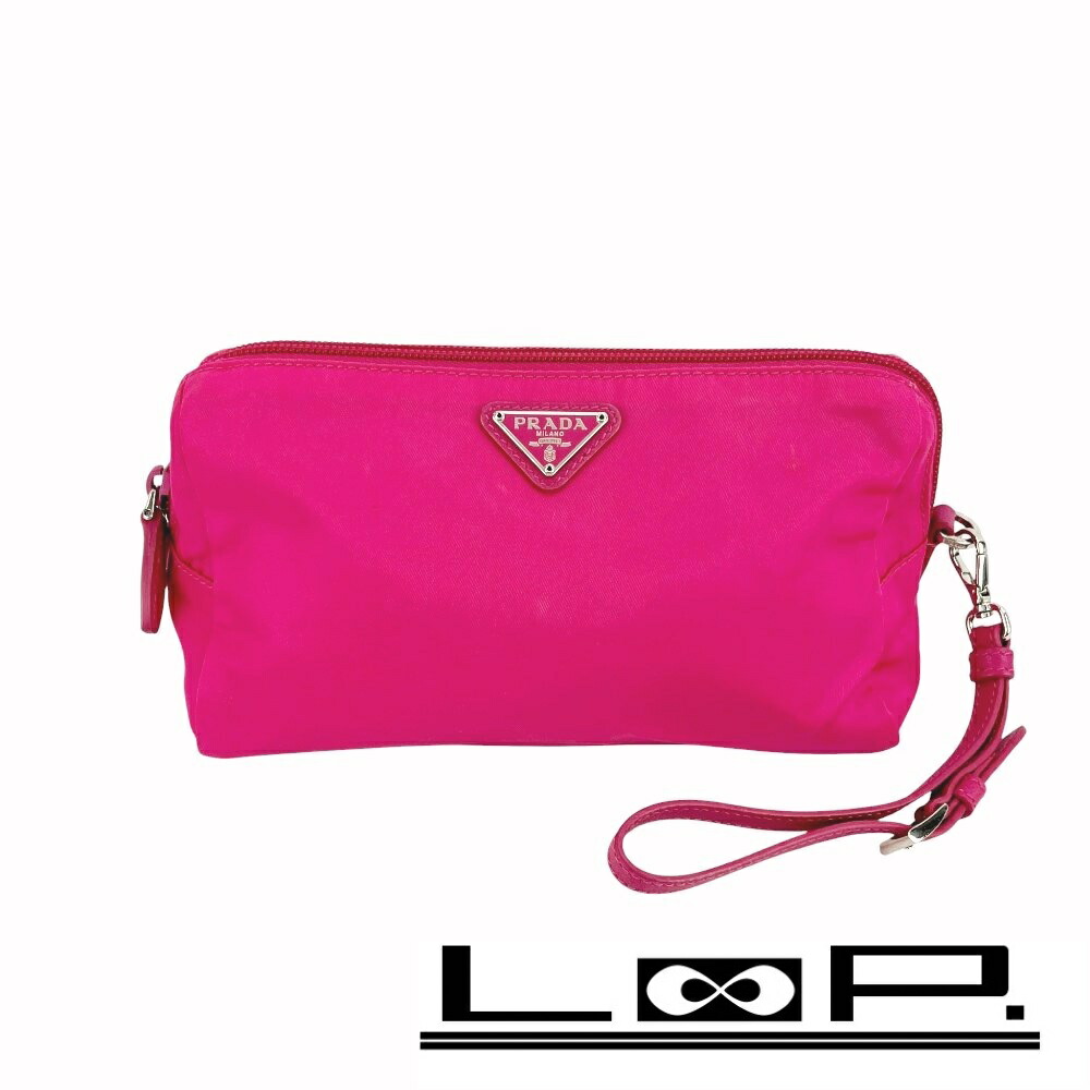美品 プラダ 1N1422 サテン リボン リストレットポーチ コスメポーチ 美品 プラダ 1N1422 サテン リボン リストレットポーチ コスメポーチ