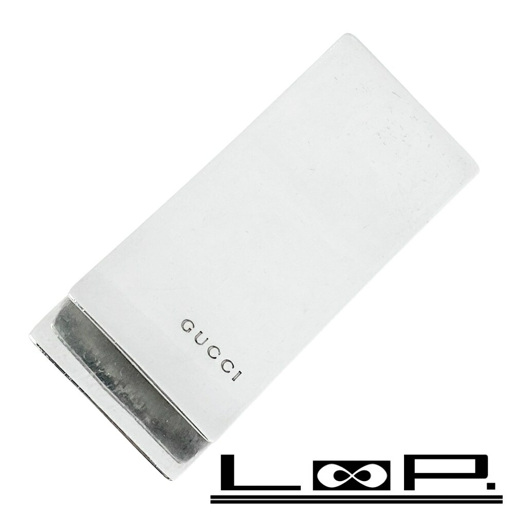 GUCCI money clip グッチマネークリップ　クロコ　シルバー GUCCI グッチ マネークリップ ブランド メンズ 父の日 札ばさみ 男性