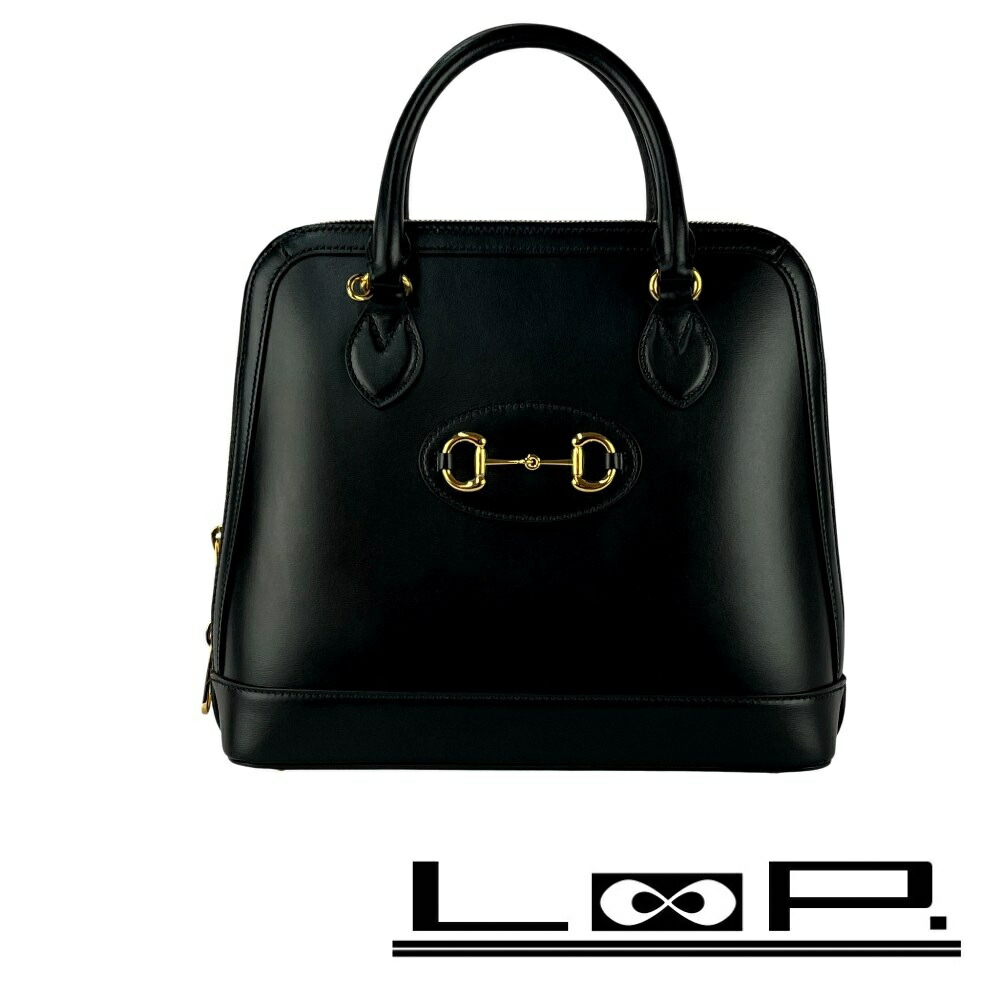 ◆SALE◆ グッチ ■美品■ ホースビット ハンド バッグ レザー ブラック 620850 箱 【482205】11 【中古】